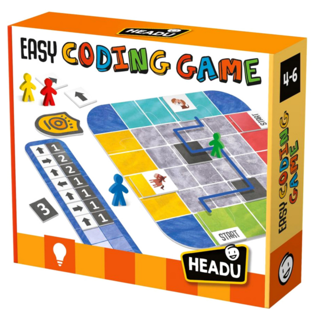 Gry wprowadzające do kodowania - Profesor Planszówka Poleca! „Easy Coding Game” to przyjazna gra edukacyjna, która pozwala najmłodszym graczom na pierwsze kroki w świecie kodowania. PBL Academy - Poleca gry planszowe.