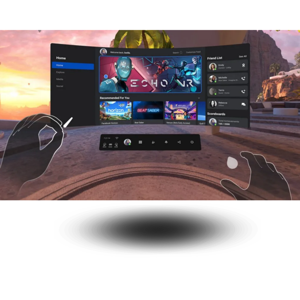 Sztuczna inteligencja w połączeniu z VR tworzy potężne narzędzie edukacyjne. AI dostosowuje poziom trudności zadań, personalizując naukę w zależności od postępów ucznia.