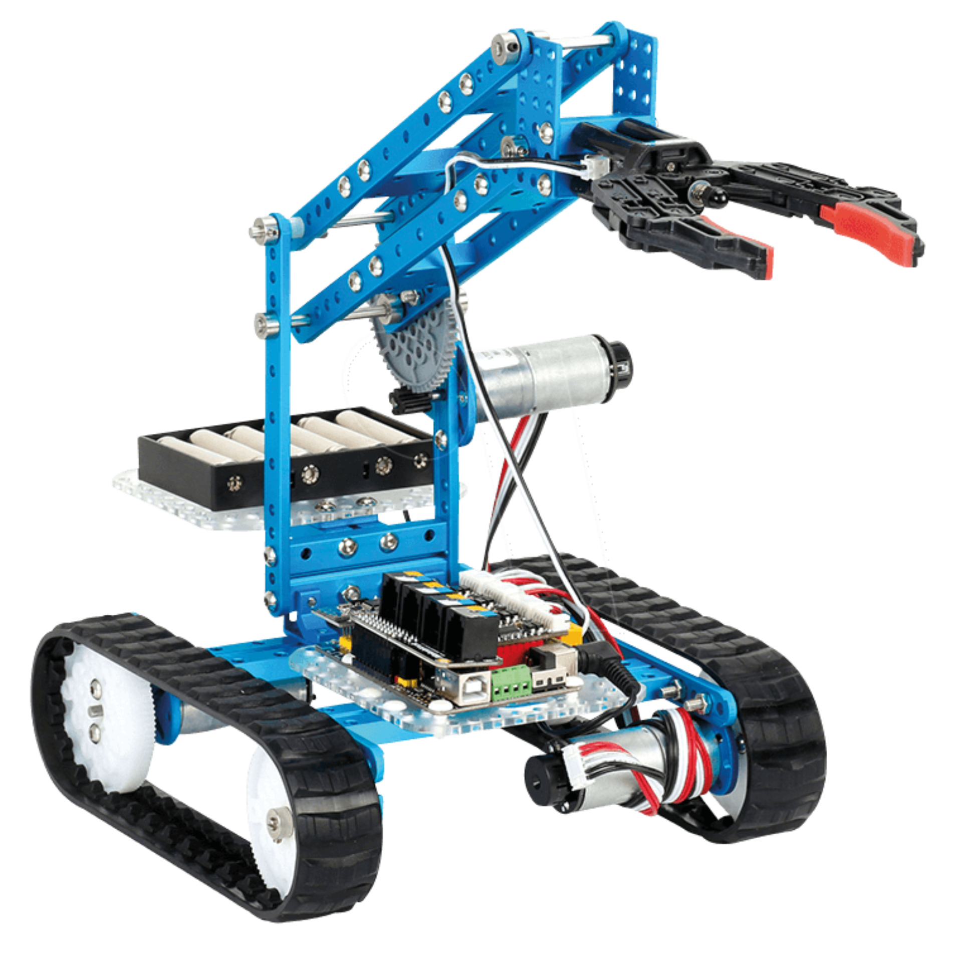 MakeBlock 90040 jest wszechstronnym narzędziem edukacyjnym, które można wykorzystać w wielu dziedzinach nauki, takich jak robotyka, programowanie, mechanika, automatyka, a także STEAM (nauka, technologia, inżynieria, sztuka i matematyka).