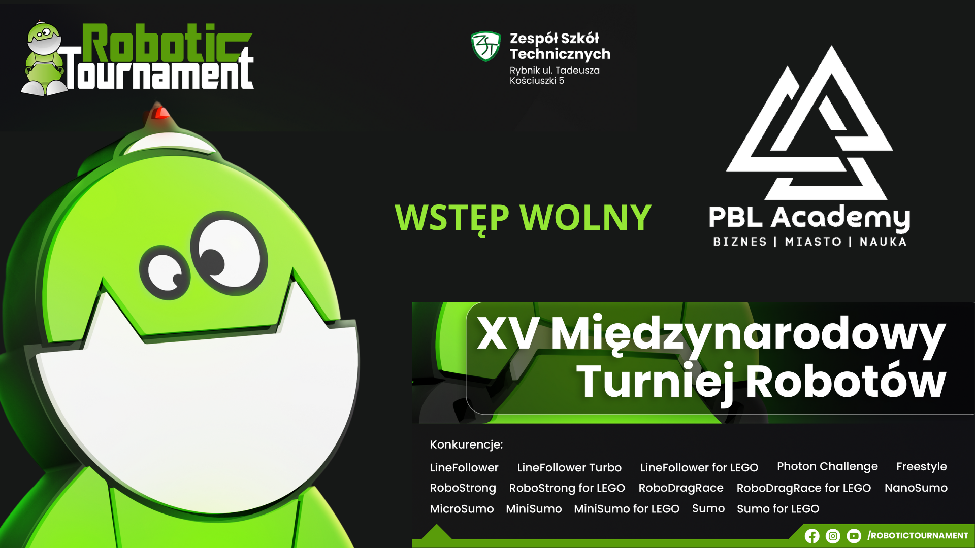PBL Academy z dumą wspiera Robotic Tournament XV!