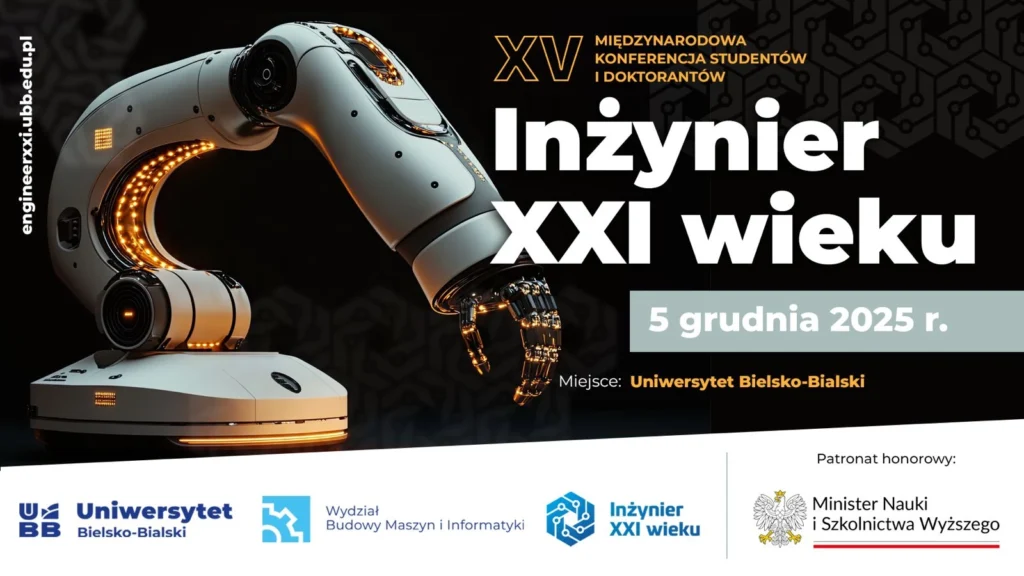 PBL Academy wspiera konferencję Inżynier XXI wieku w Bielsku-Białej. Rozwój młodych inżynierów, edukacja projektowa i technologie przyszłości.